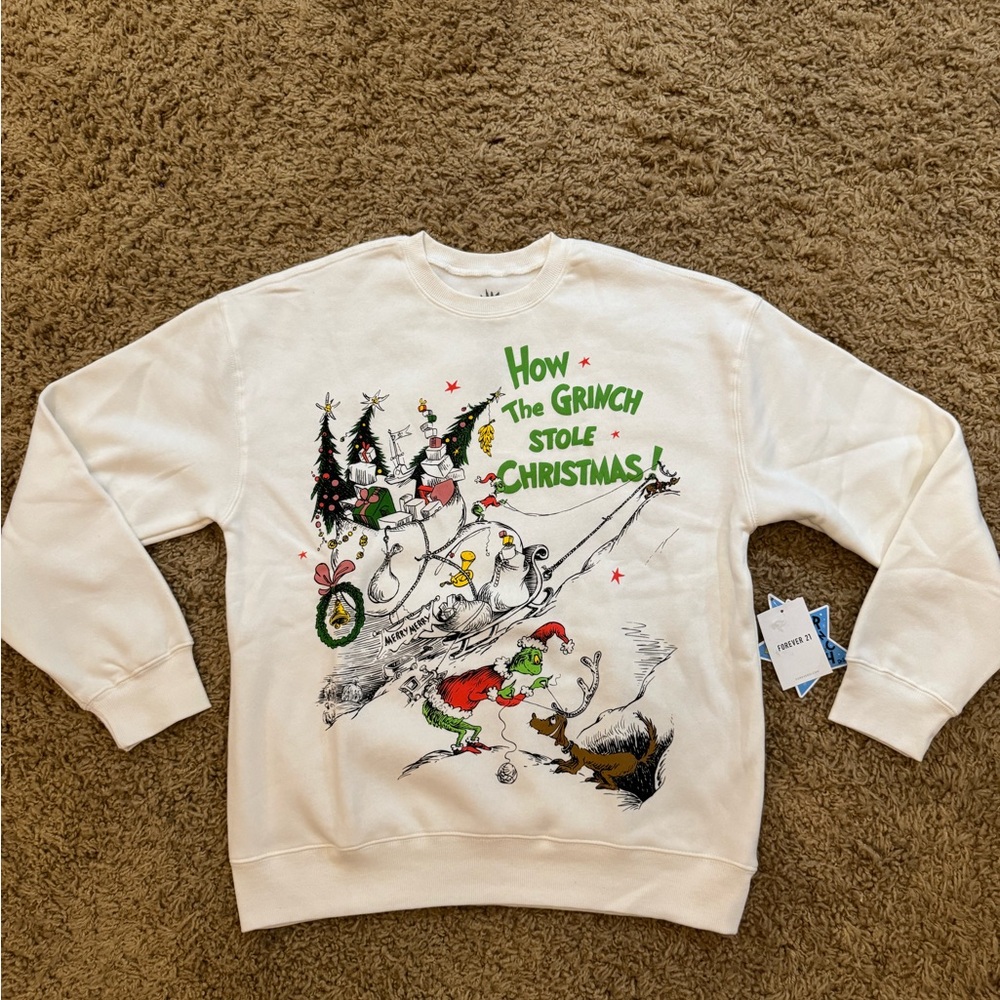 The Grinch Forever 21 Graphic Crewneck Sweatshirt Pullover